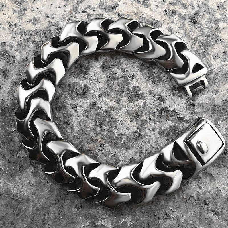 Ceramic Link Bracelet - Punk Rock Viking Kubanischen Panzer Armband
