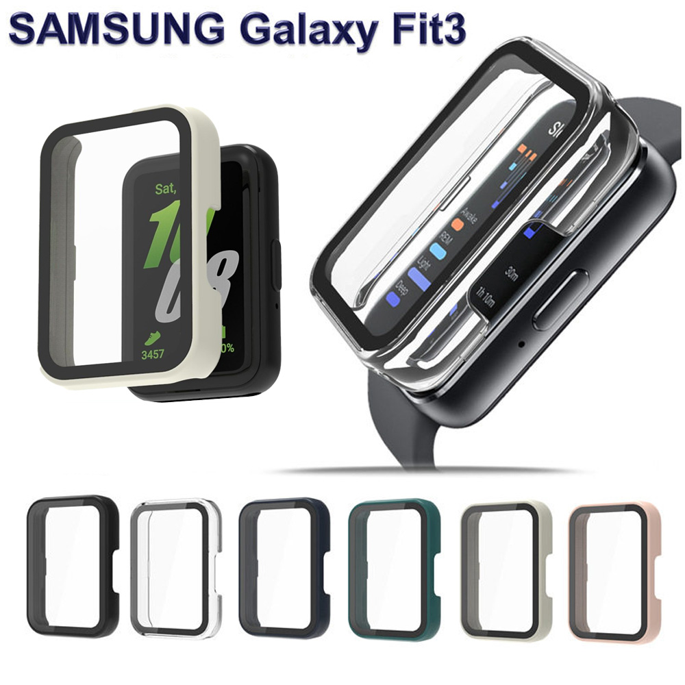 Samsung Smartwatch Accessories - Glas+Hülle für Samsung Galaxy Fit 3,