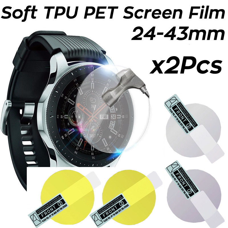 Garmin Smartwatch Accessories - 2 Stück Weiche Hydrogel-Folie Kratzfeste Schutzfolie