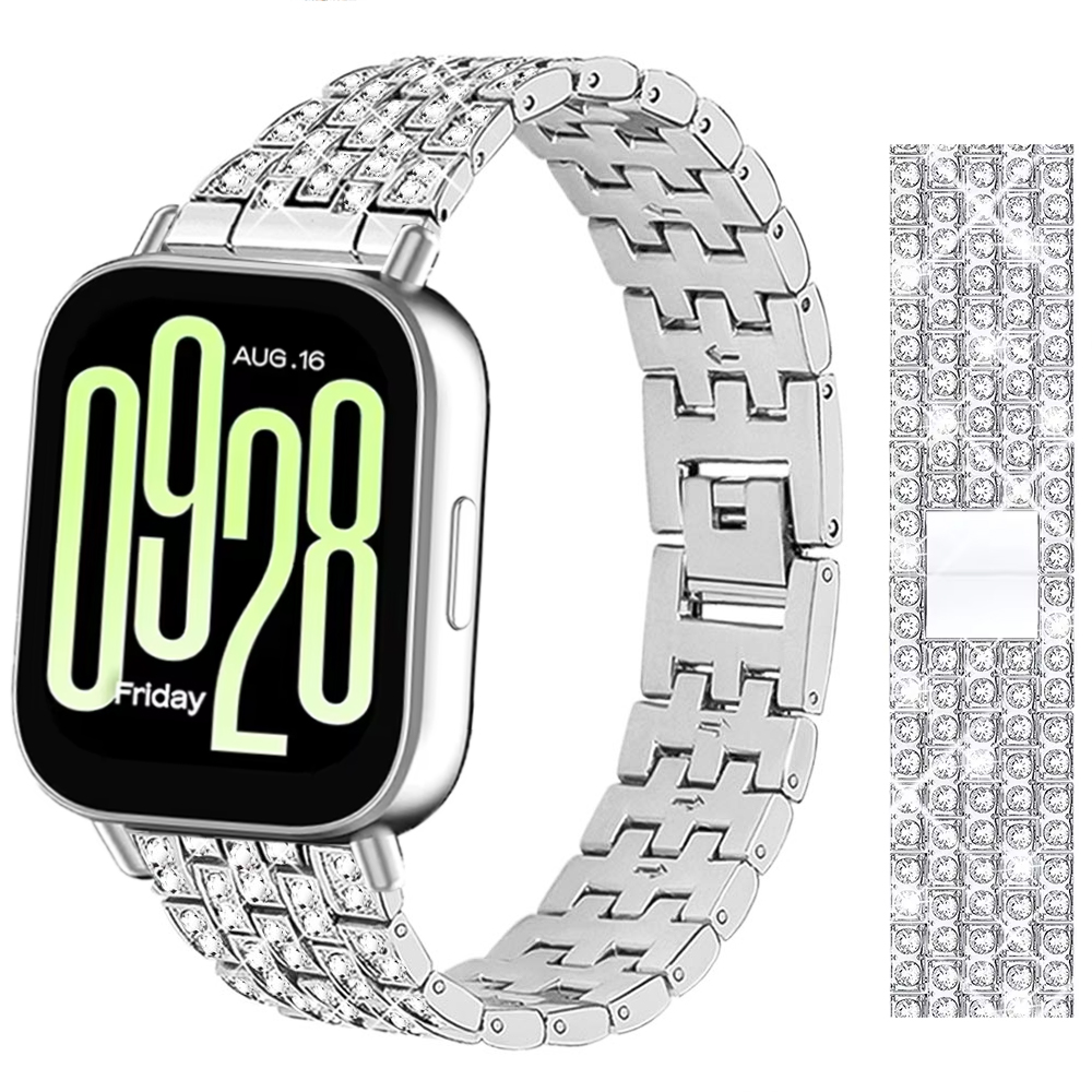Titan Smartwatch Accessories - Edelstahl mit Diamant-Uhrenarmbändern für Redmi Watch