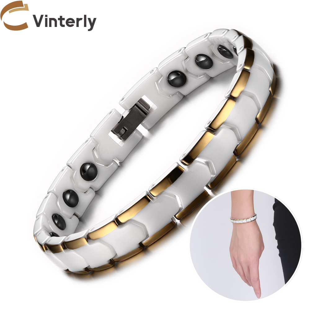 Ceramic Link Bracelet - Vinterly Armbänder für Frauen, kratzfest, 9