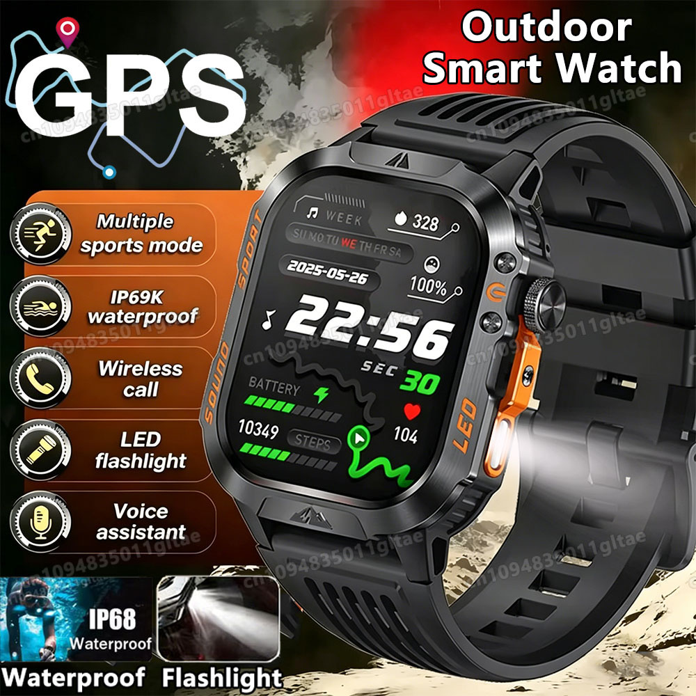 Smartwatch X12 - 2026 Neue Militärische Smartwatch für Herren