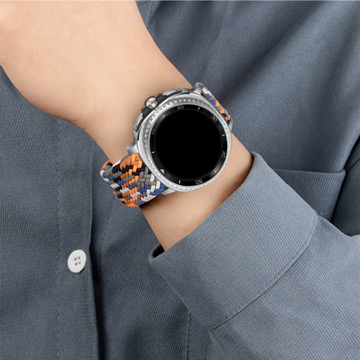 Solo Loop Strap - Magnetisches Nylonarmband für Samsung Galaxy Watch