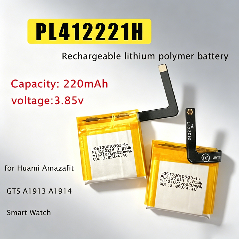 Smartwatch A1914 - Wiederaufladbare Batterie PL412221H 220mAh 3,85V Ersatz-Li-Ionen-Polymer-Akkus