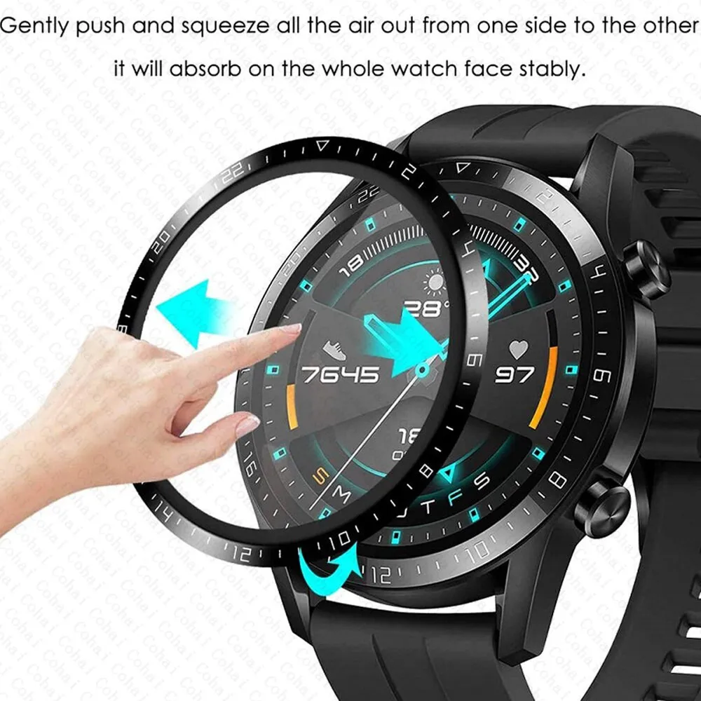 Titan Smartwatch Accessories - 20D Gebogenes Panzerglas für Huawei Watch