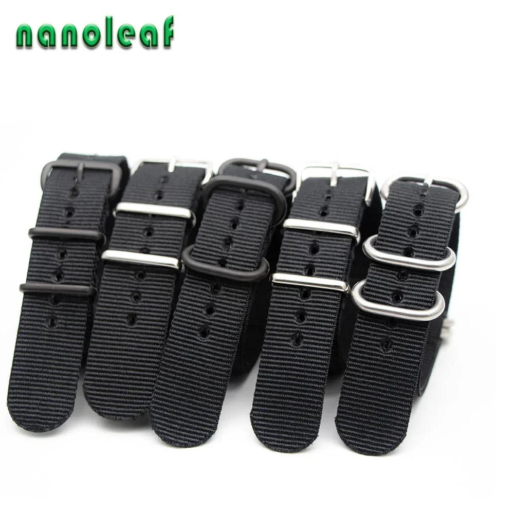 Nylon Nato Strap - Schwarz Nylon Uhr Band Für Mechanische