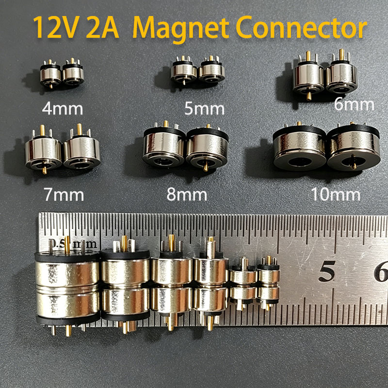 Garmin Smartwatch Accessories - 5/6/7/8/10mm Runder Magnetischer 2-Pin Stecker und