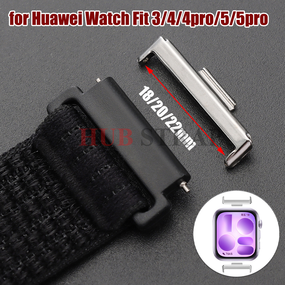 Huawei Smartwatch Accessories - 18mm 20mm 22mm Edelstahl Metall-Armbandadapter für