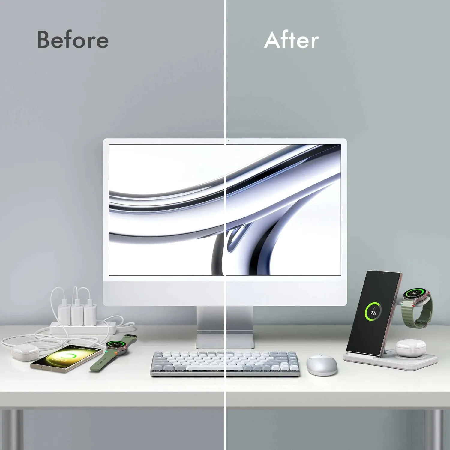 Desktop 3-in-1 Drahtlose Lades – Wireless Charger Watch Bewertung und Preis