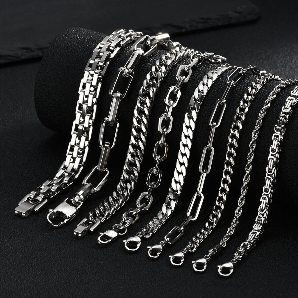 Punk Silberfarbene Herren-Kett – Ceramic Link Bracelet Bewertung und Preis