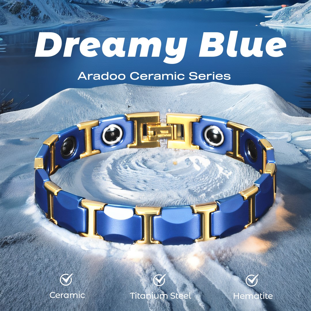 Verträumtes blaues Keramikarmb – Ceramic Link Bracelet Bewertung und Preis
