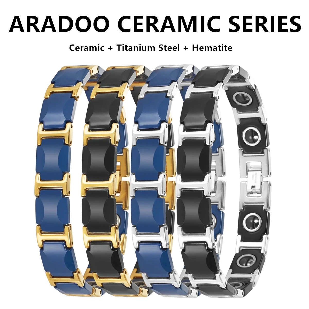 Verträumtes blaues Keramikarmb – Ceramic Link Bracelet Bewertung und Preis