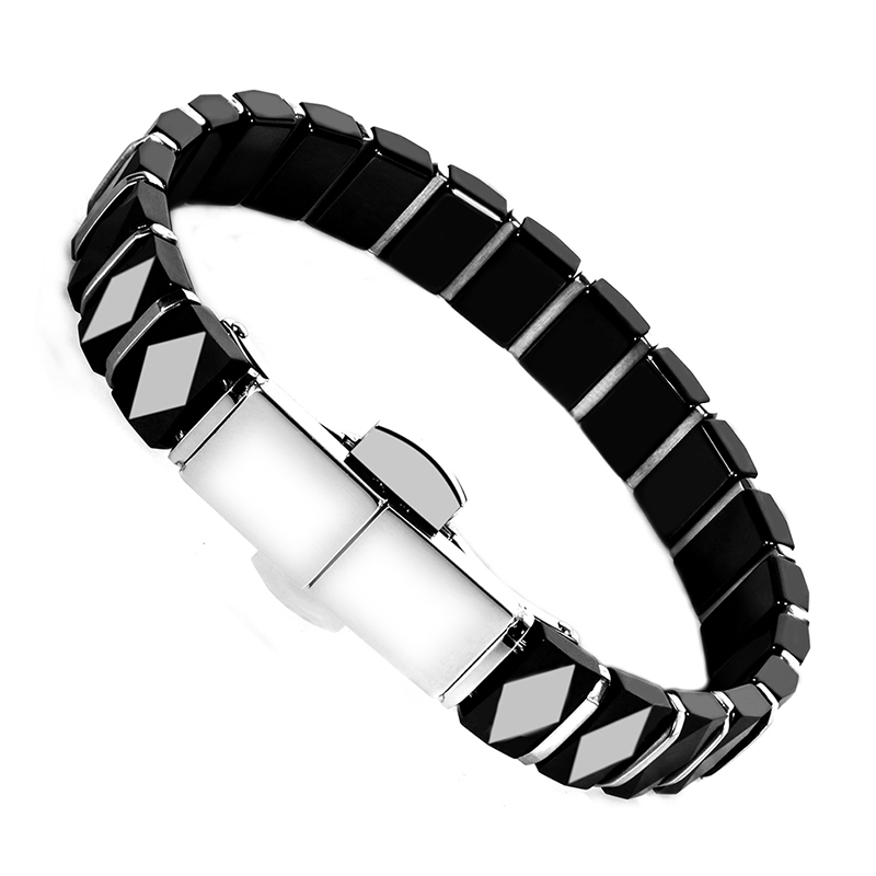 Weiße schwarze Männer Gesundhe – Ceramic Link Bracelet Bewertung und Preis