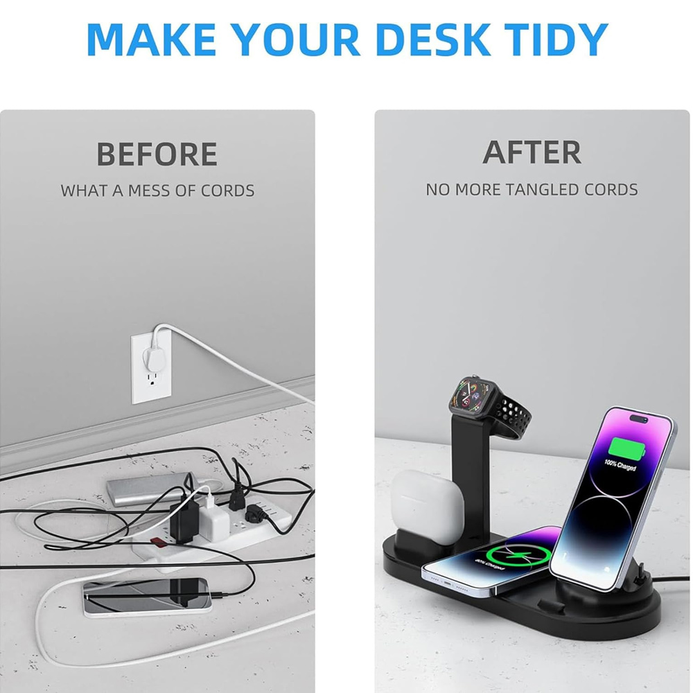 30W 7-in-1 Kabelloses Ladegerä – Wireless Charger Watch Bewertung und Preis