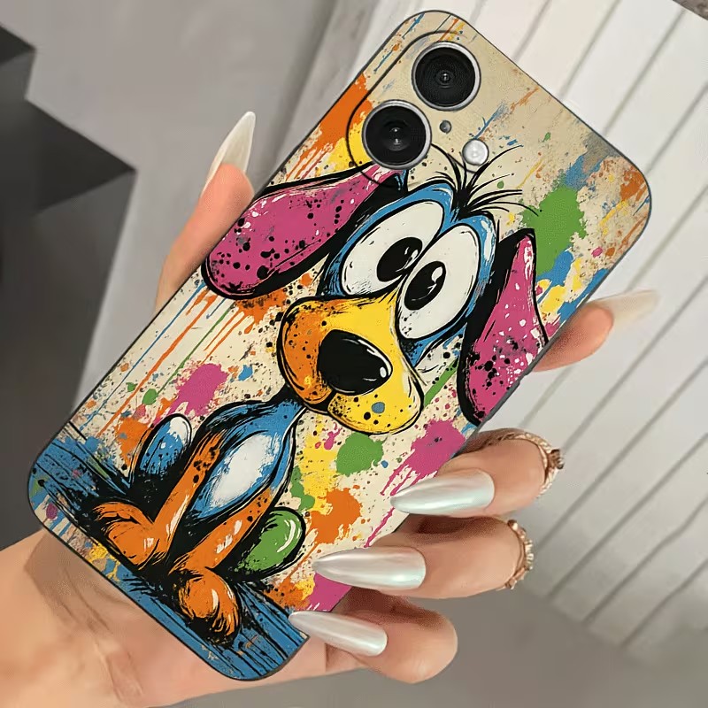 Graffiti-Farbige Welpen-TPU-Ha – Apple Iphone 15 Pro Max Bewertung und Preis
