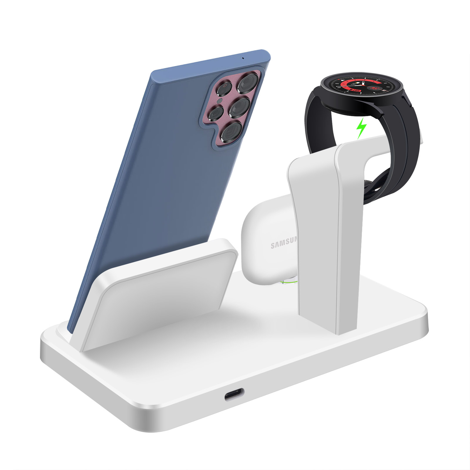 3-in-1 Schreibtisch-Dockingsta – Wireless Charger Watch Bewertung und Preis