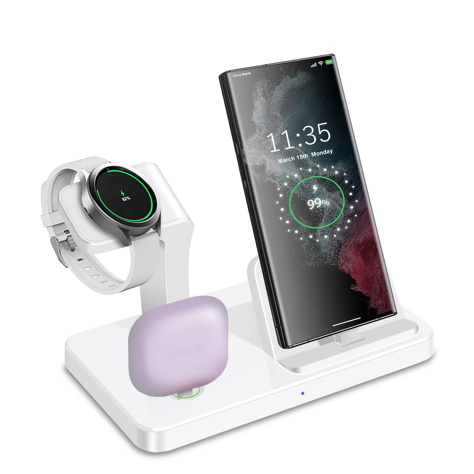 3-in-1 Schreibtisch-Dockingsta – Wireless Charger Watch Bewertung und Preis