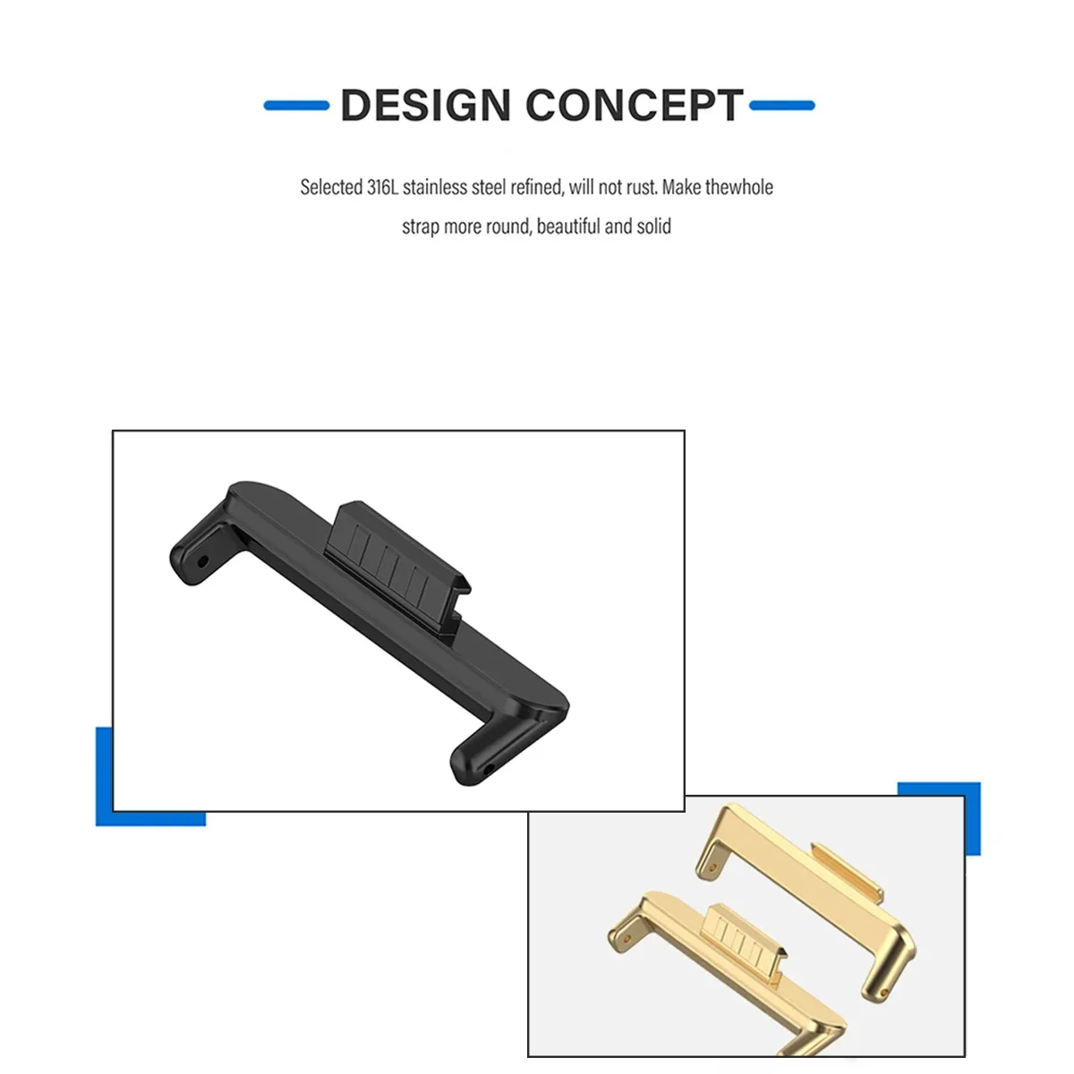 20mm 22mm 1 Paar Adapter für H – Watch Band Connector Bewertung und Preis