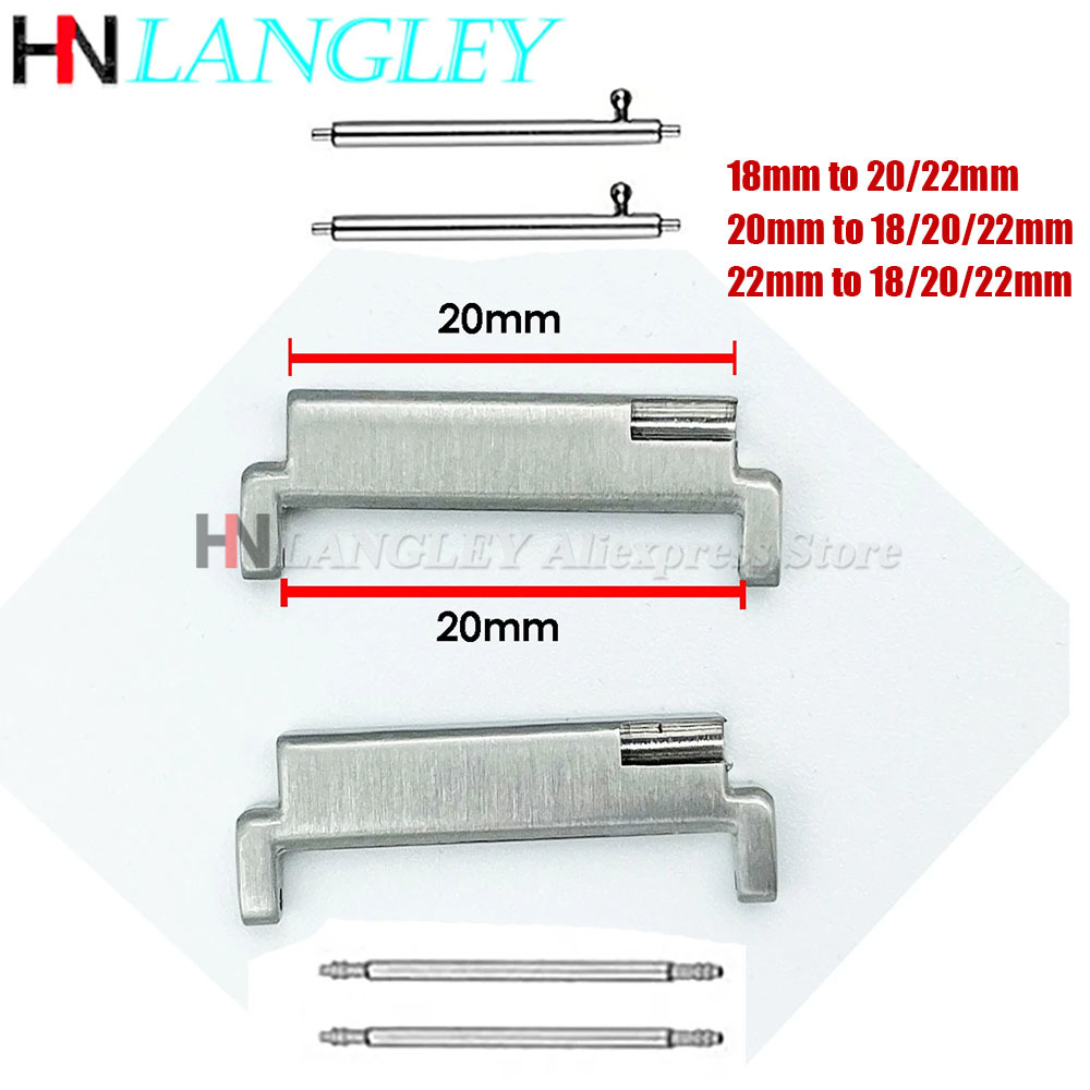 1 Paar Metalladapter für Armbä – Watch Band Connector Bewertung und Preis
