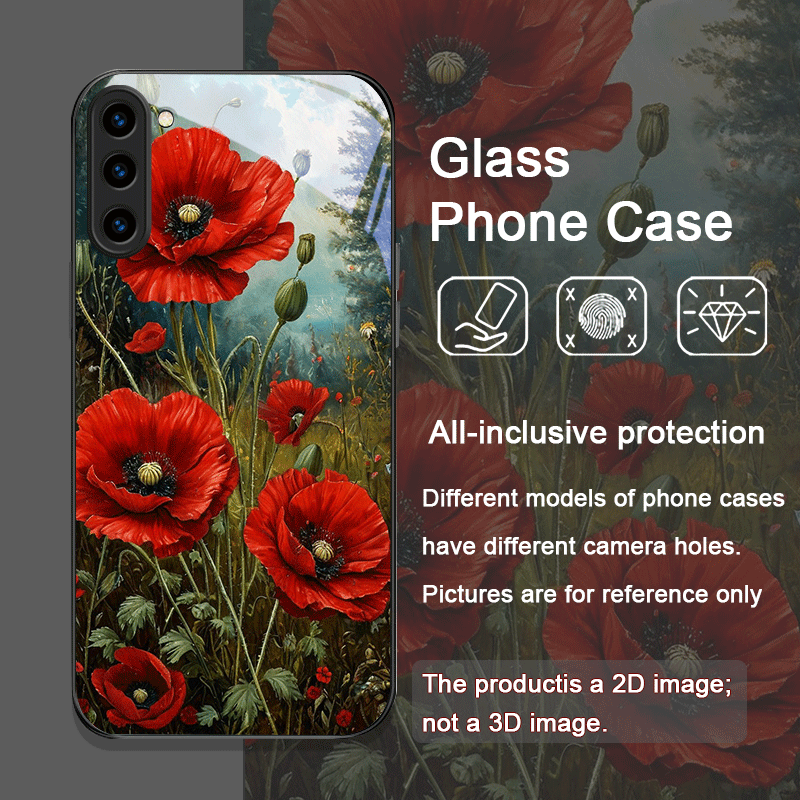 Retro Mohnblumen-Blütenmuster  – Samsung Galaxy S24 Bewertung und Preis