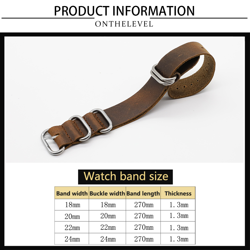 Echtes Leder Uhrenarmband 18mm – Nylon Nato Strap Bewertung und Preis