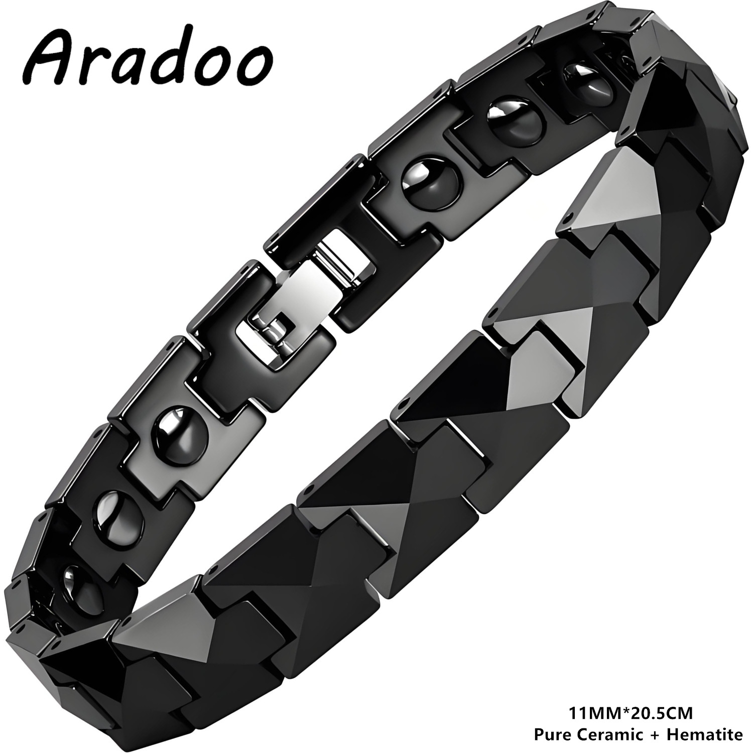 ARADOO Premium-Keramikarmband  – Ceramic Link Bracelet Bewertung und Preis