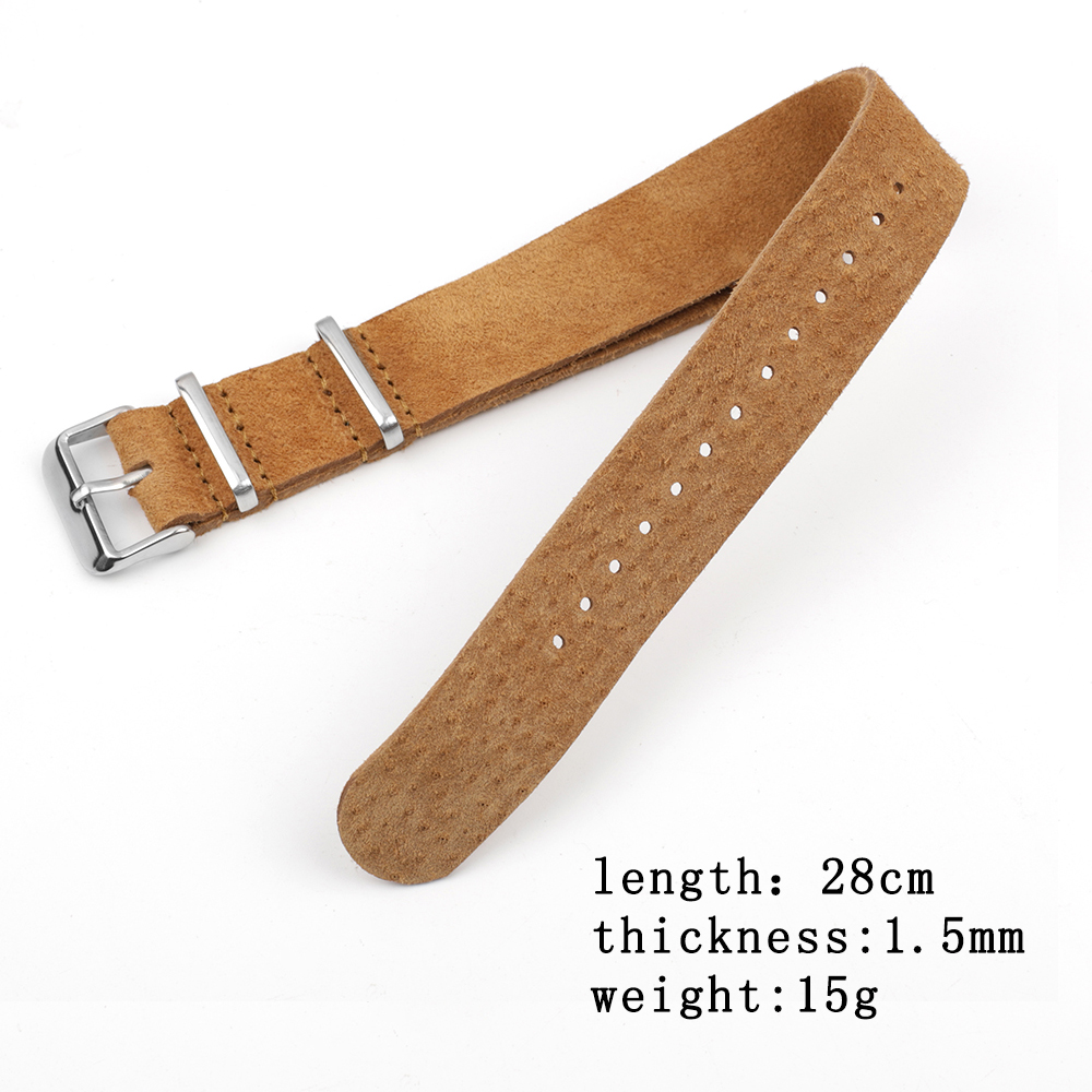 Weiches Retro-Wildleder-Echtle – Nylon Nato Strap Bewertung und Preis