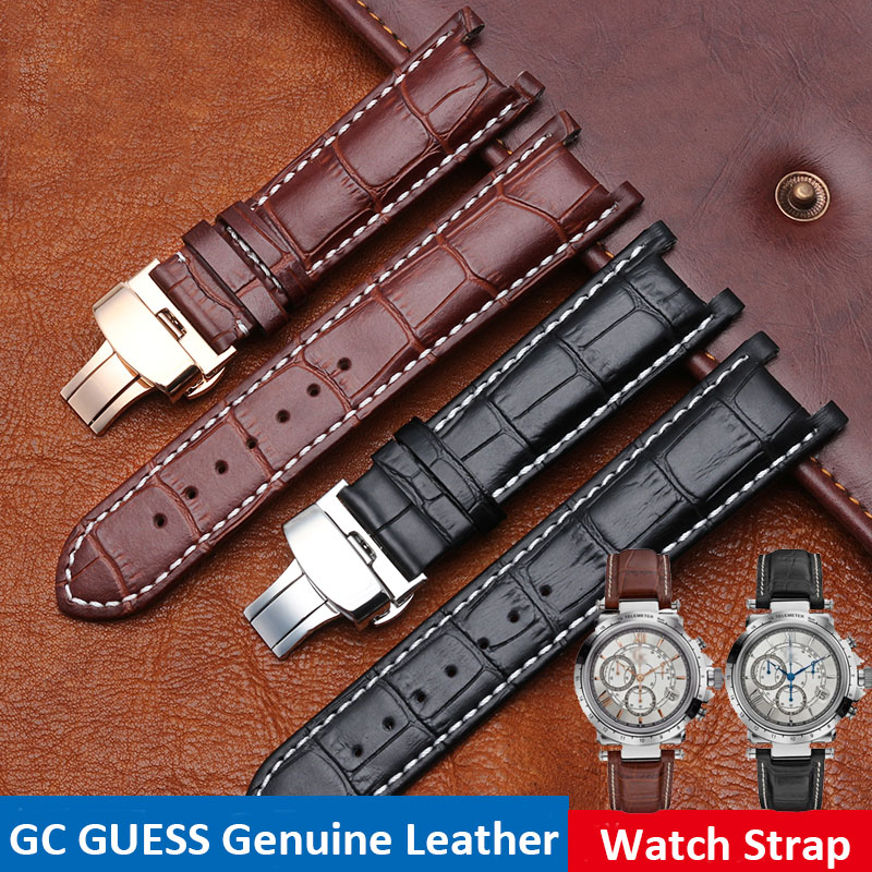 Gekerbtes Leder-Uhrenarmband 2 – Smartwatch Guess Bewertung und Preis