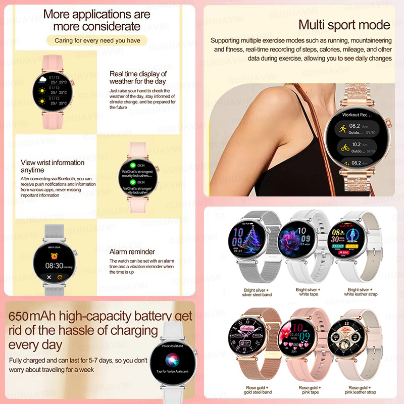 Neue 1,27-Zoll-Smartwatch für  – Smartwatch Custom Bewertung und Preis