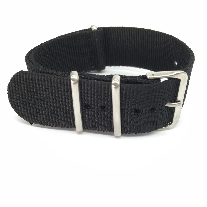 Schwarzes Nylonarmband für 16  – Nylon Nato Strap Bewertung und Preis