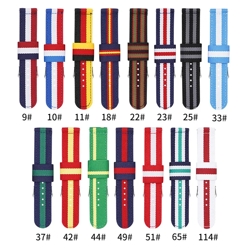20 mm 22 mm gewebtes Nylonarmb – Nylon Nato Strap Bewertung und Preis