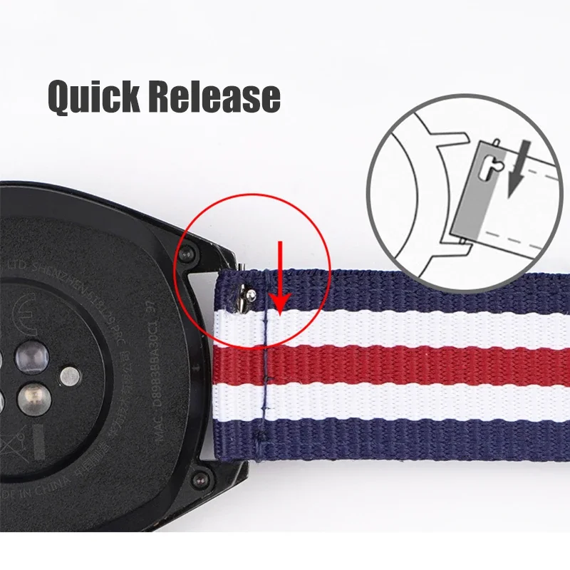 20 mm 22 mm gewebtes Nylonarmb – Nylon Nato Strap Bewertung und Preis
