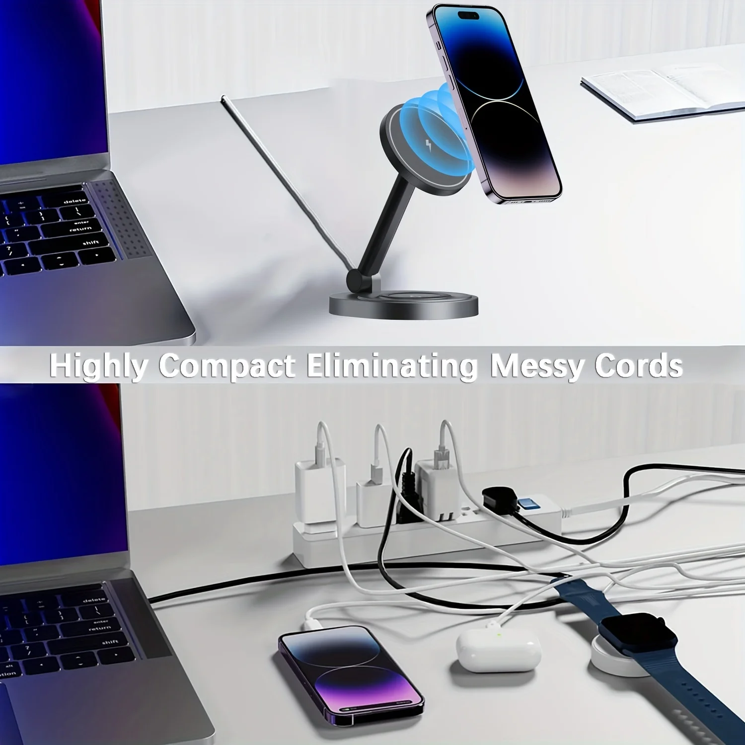 2-in-1 magnetisches kabelloses – Wireless Charger Watch Bewertung und Preis