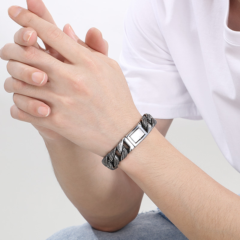 Kalen 19-21 cm langes Edelstah – Ceramic Link Bracelet Bewertung und Preis
