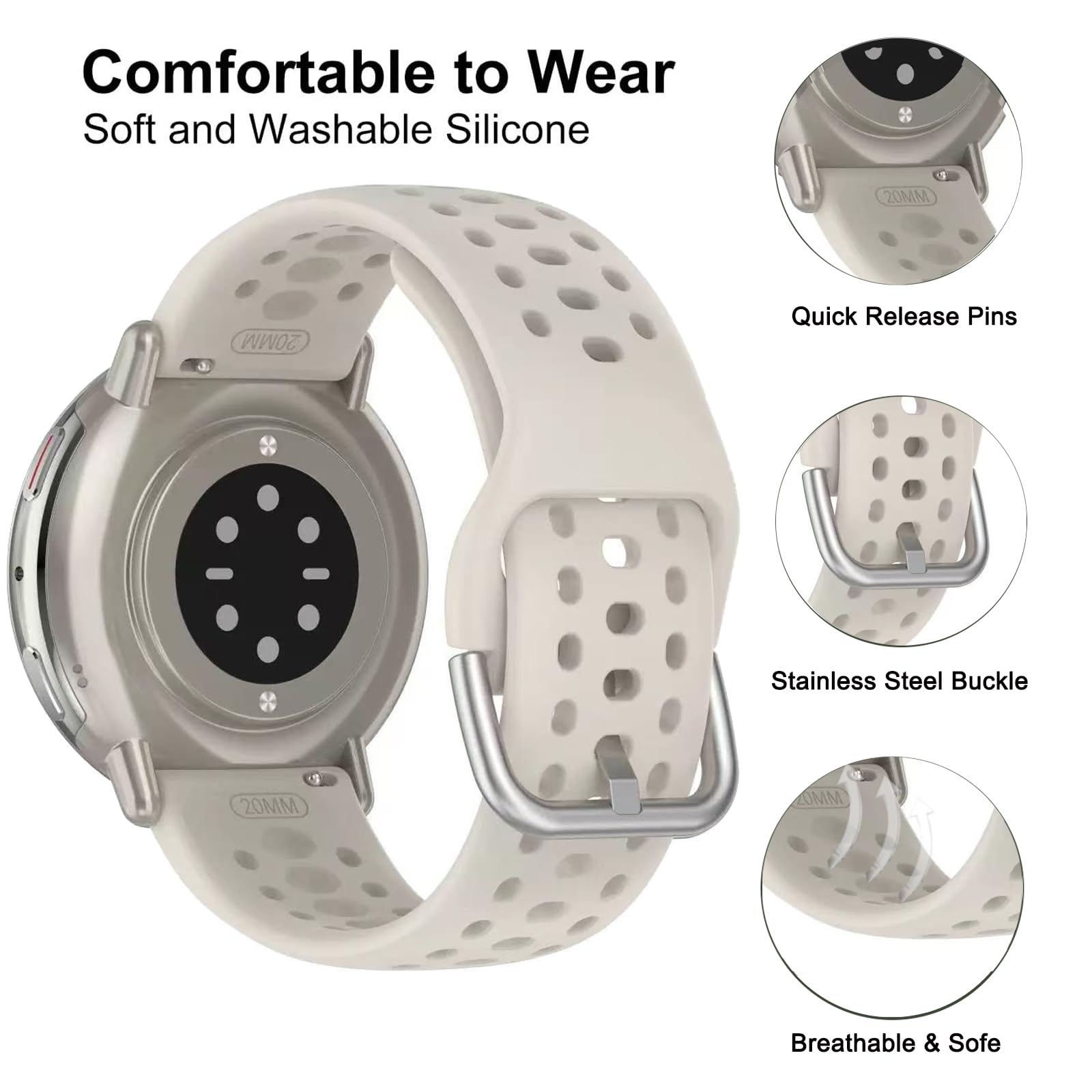 20 mm Armband für Amazfit Acti – Titan Smartwatch Accessories Bewertung und Preis