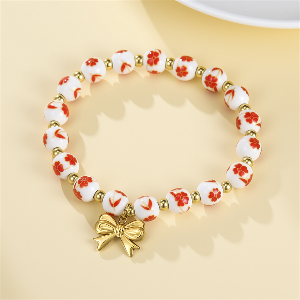 Bunte Keramikperlen-Armbänder  – Ceramic Link Bracelet Bewertung und Preis