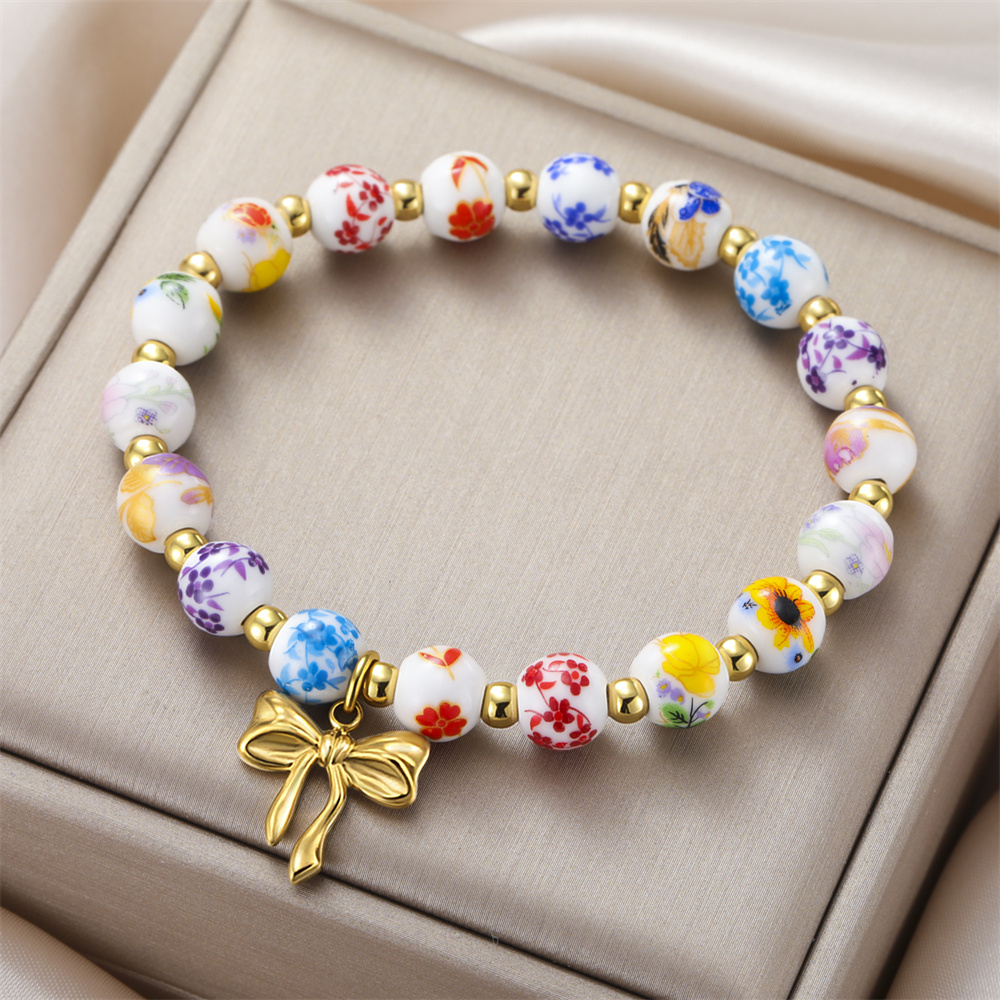 Bunte Keramikperlen-Armbänder  – Ceramic Link Bracelet Bewertung und Preis
