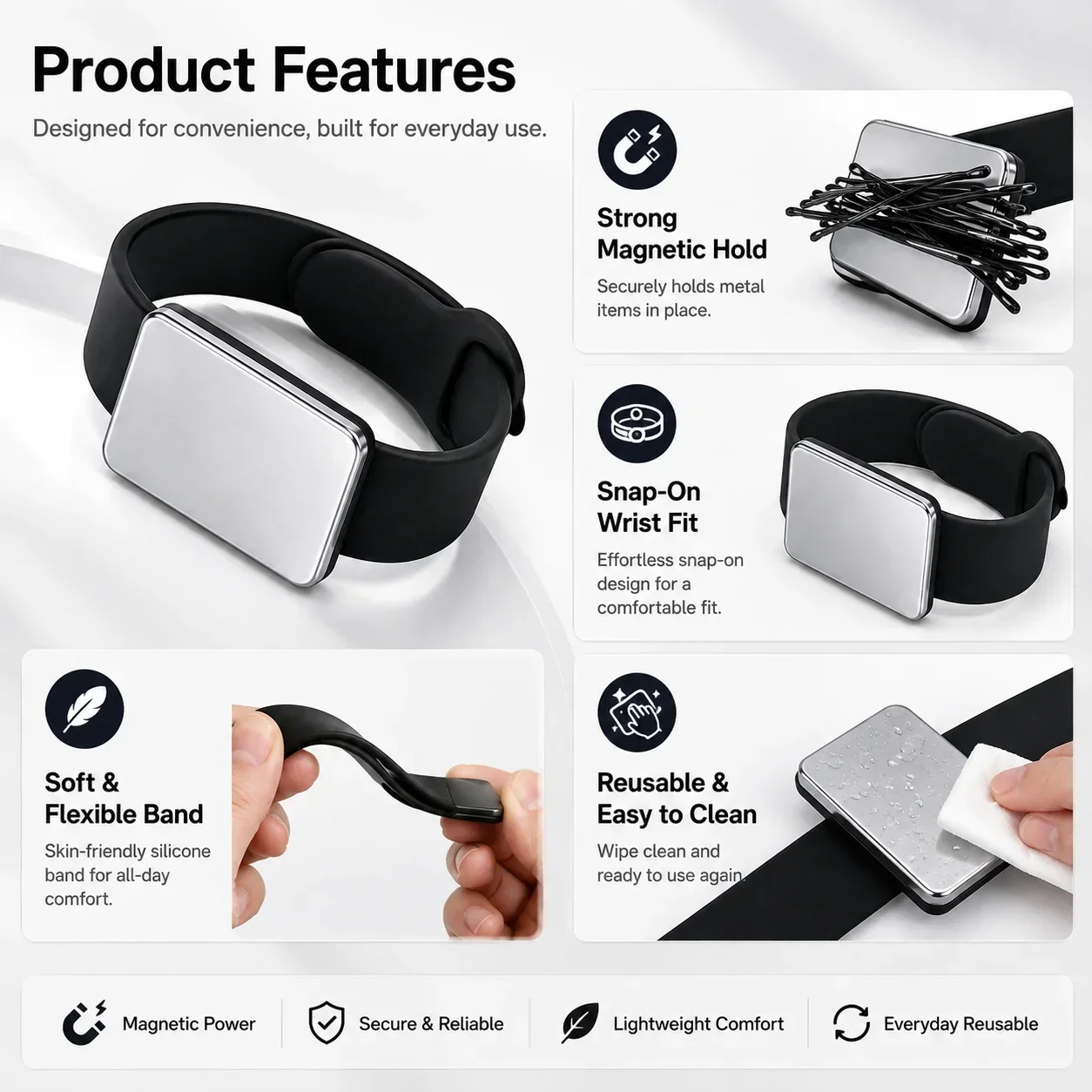 Magnetisches Armband für Smart – Smartwatch Straps & Accessories Bewertung und Preis