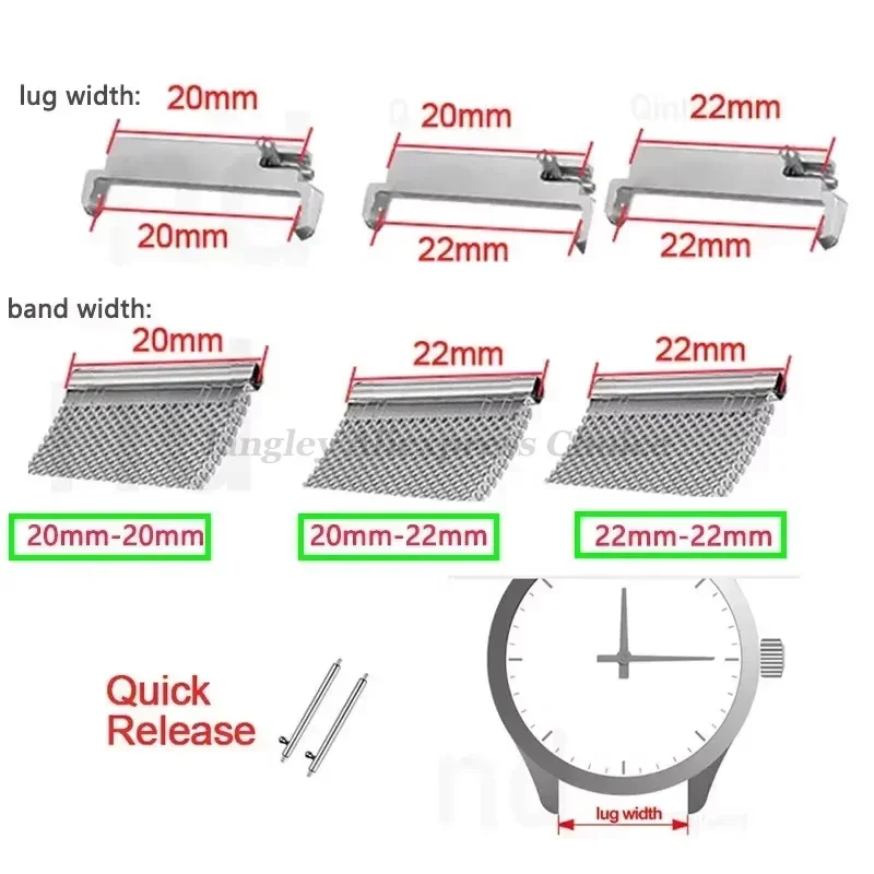 2 stücke Uhr Band Adapter 20mm – Watch Band Connector Bewertung und Preis